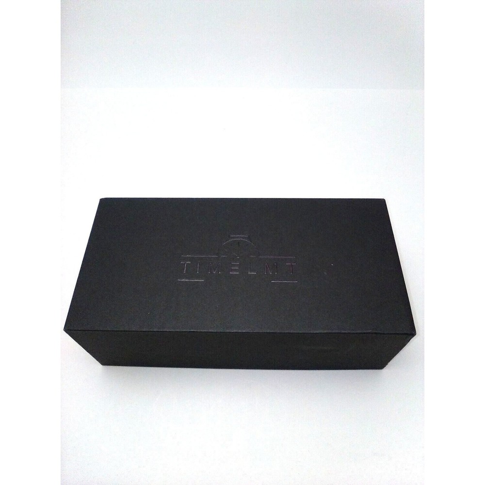 Timelmt Vegan Black Leather Snap Close 3 Watch Traveling Case Soft Velvet Inside - Picture 9 of 9
